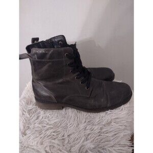 Roan by Bed Stu Trey Green Gray Leather Lace Up Casual Dress Boot Mens Size 9